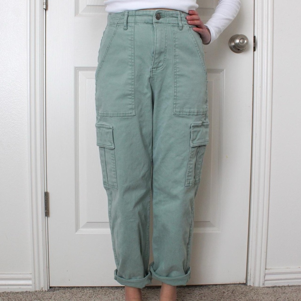 Hollister Sage Green Ultra High-Rise Pants